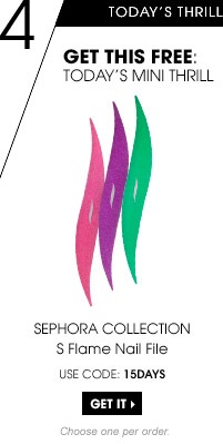 sephora collection S flame nail file