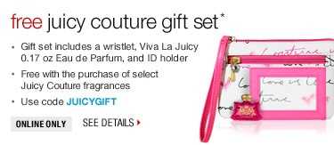 Free Juicy Couture Gift Set - Use Code JUICYGIFT