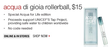 Acqua di Gioia rollerball $15 - No code needed
