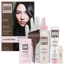 Couture Colour - Luxeblend™ Crème Hair Colour With Pequi Glossing Serum — Soft Black