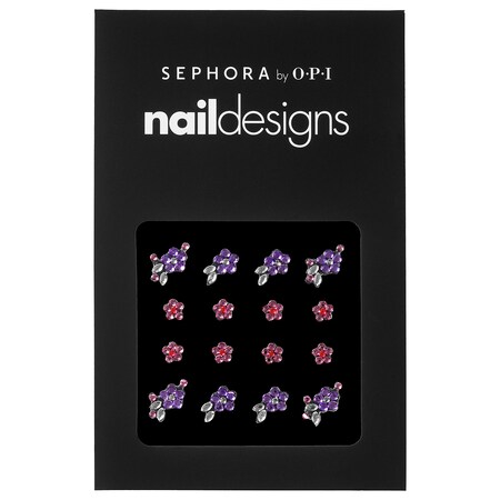 SEPHORA by OPI Nail Embellishment Stickers Pink & Purple Flowers 1 set