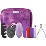 Deluxe Pedicure Kit - Purple Faux Snakeskin