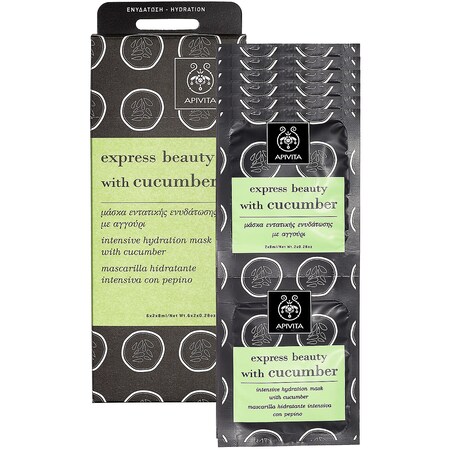 Apivita Express Beauty Mask With Cucumber applications