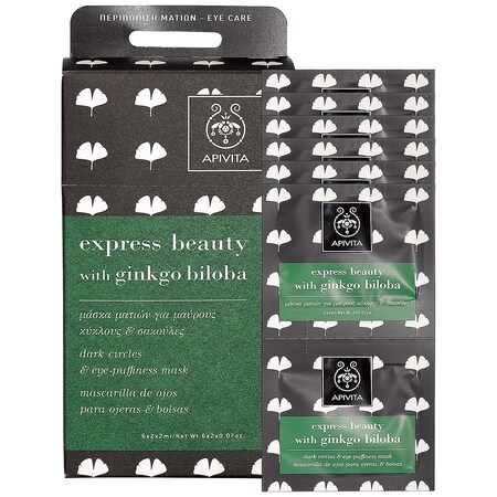 Apivita Express Beauty Mask With Ginkgo Biloba applications
