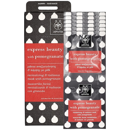 Apivita Express Beauty Mask With Pomegranate applications