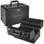 Embossed Traincase - Black Houndstooth