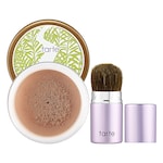 Amazonian Clay Bronze Finishing Powder & Deluxe Kabuki Brush Set