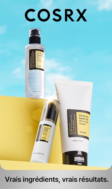 cosrx. real ingredient, real results. image of product.