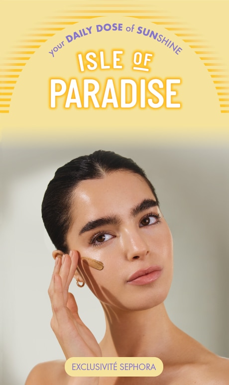 Votre dose quotidienne de soleil. isle of paradise. exclusivité sephora. image du modèle.