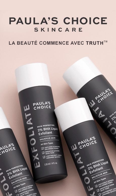 Soins pour la peau Paula’s Choice. La beauté commence avec Truth | flacons d’exfoliant