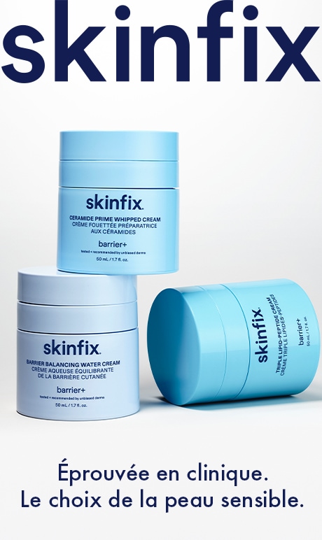 skinfix. éprouvé en clinique. le choix de la peau sensible. image des produits. 