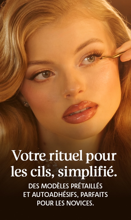votre rituel de cils simplifié. parfait pour les novices. modèles prétaillés et autoadhésifs. image du modèle.