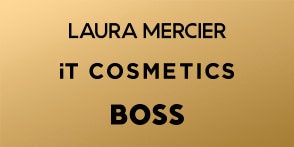 Laura Mercier, IT Cosmetics, and Boss brand logo