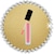 Graphic of lipgloss with a circular rhinestone border