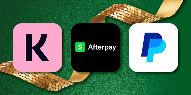 klarna logo | afterpay cashapp logo | paypal pay logo