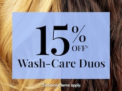 15% OFFb Wash-Care Duos | bExclusions/terms apply. 