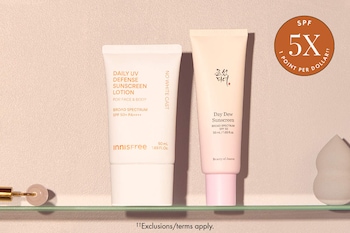 SPF 5X 1 POINT PER DOLLAR††