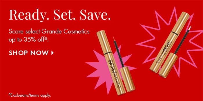 Score select Grande Cosmetics up to 35% off