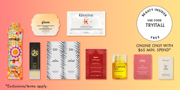 Beauty Insider Use code TRYITALL FREE Online Only with $65 Min Spend* | *Exclusions/terms apply.