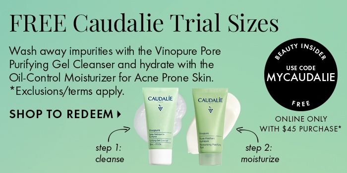Free Caudalie Trial Sizes