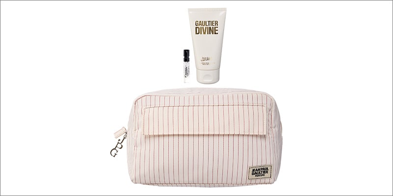 Jean Paul Gaultier set, including a fragrance and scented body lotion & branded pouch.