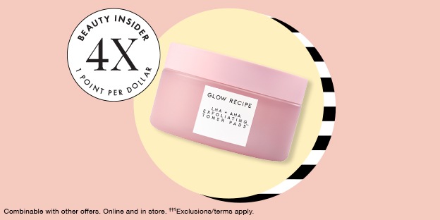 Beauty Insider 4X 1 Point Per Dollar | Combinable with other offers. Online and in store. ††1 Exclusions/ terms apply.