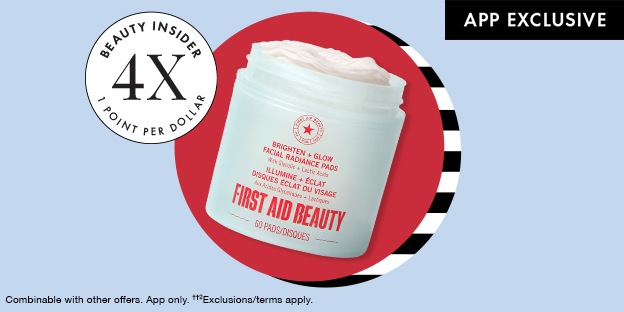 Beauty Insider 4X 1 Point Per Dollar | Combinable with other offers. Online and in store. ††2 Exclusions/ terms apply.