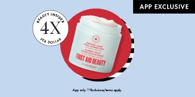 Beauty Insider 4X Point Per Dollar | App Exclusive | App only. ††2 Exclusions/terms apply.