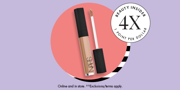 BEAUTY INSIDER 4X 1 POINT PER DOLLAR Combinable with other offers. Online and in store. ††1 Exclusions/terms apply.