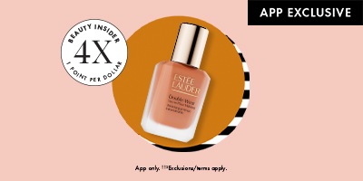 Beauty Insider 4X 1 Point Per Dollar | App Exclusive | App only. ††2 Exclusions/terms apply.