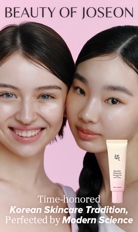 Beauty of Joseon. time-honored korean skincare tradition, perfected by modern science. image of models and products
