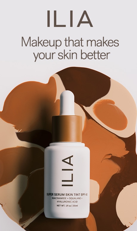 ilia. makeup that makes your skin better. image of product.