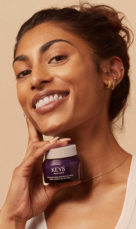 Image of model holding product.