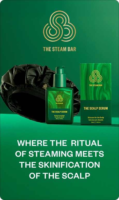 The Steam Bar. Where the Ritual of Steaming meets the skinification of the scalp. image of product.