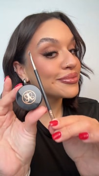 Dual-Ended Firm Angled Eyebrow Brush #12