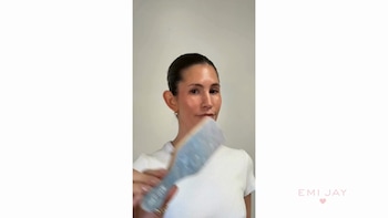 Mini Boar Bristle Hair Brush Blue Sugar - Emi Jay | Sephora