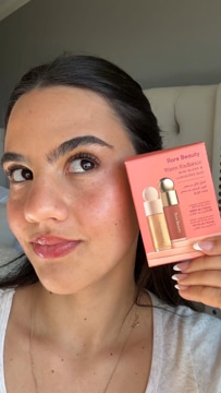 Mini Warm Radiance Blush & Luminizer Duo​ Makeup Gift Set - Rare