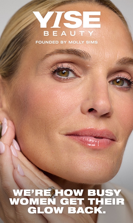 YISE Beauty. Founded by molly sims. we're how busy women get their glow back.