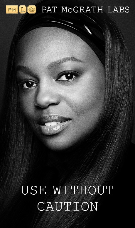 Pat McGrath Labs. Use without caution. Image of model. 
