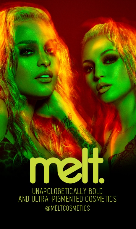melt. unapologectically bold and ultra-pigmented cosmetics | @meltcosmetics | 2 girls