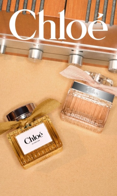 Chloe. Image of fragrance bottles. 