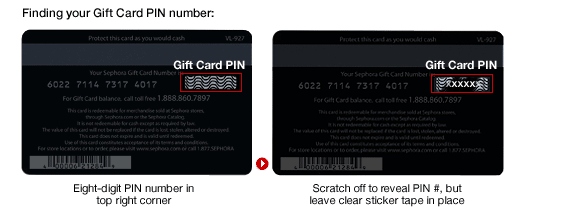 Finding Your Gift Card Pin Number