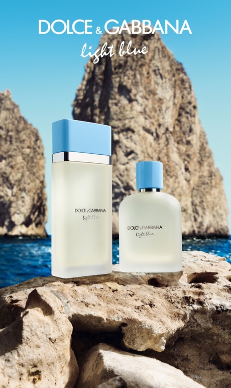 Dolce & Gabbana. light blue. Image of fragrance bottle.