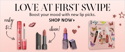 LOVE AT FIRST SWIPE | Boost your mood with new lip picks. SHOP NOW >