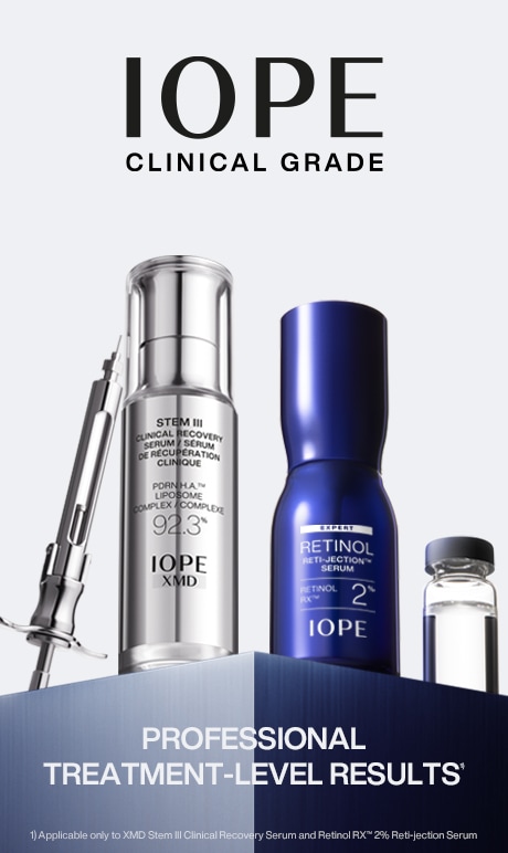 iope. clinical grade. professional level treatment results. image of products.