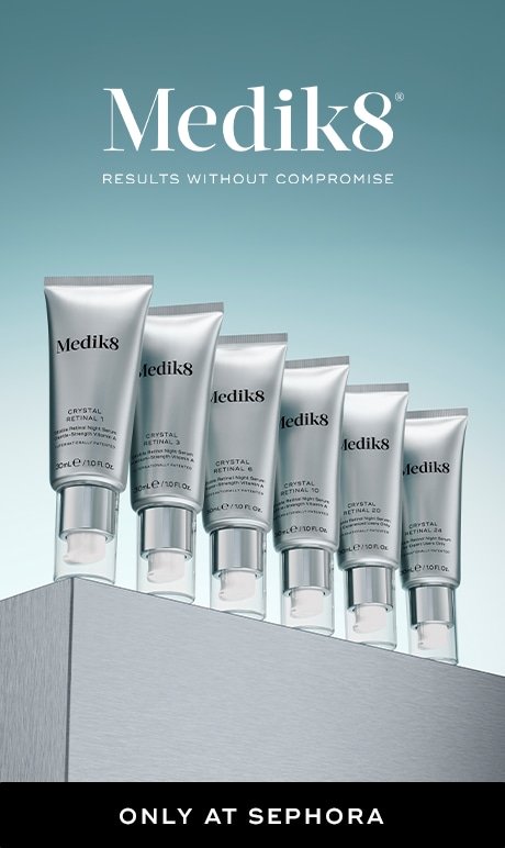 Medik8. results without compromise. image of products. only a sephora. 