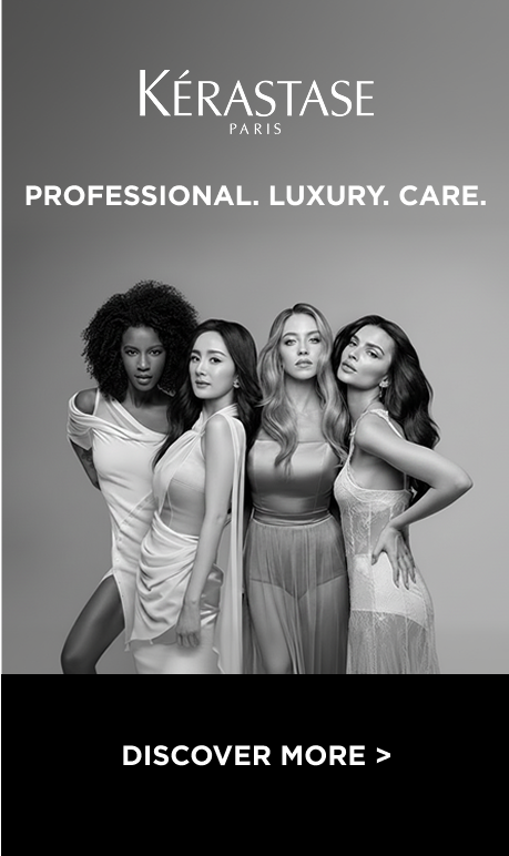 Kerastase paris. Professional. Luxury. Care. Image of models. Discover More >