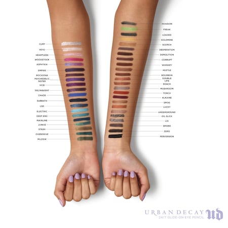 Urban Decay Eyeliner Color Chart