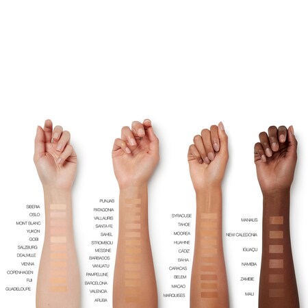 Sheer Cover Foundation Color Chart