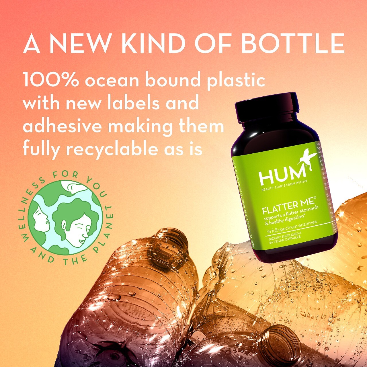 HUM Nutrition Flatter Me Digestive Enzyme Supplement Pacific City